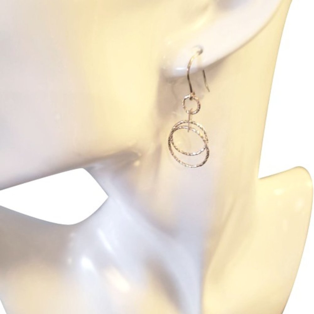 NWT Mia Fiore Multitone Silver Earrings - Picture 1 of 6